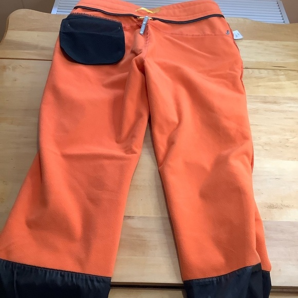 LOLE Orange Soft Shell Fleece Lined Snow Pants Size M - Picture 15 of 16